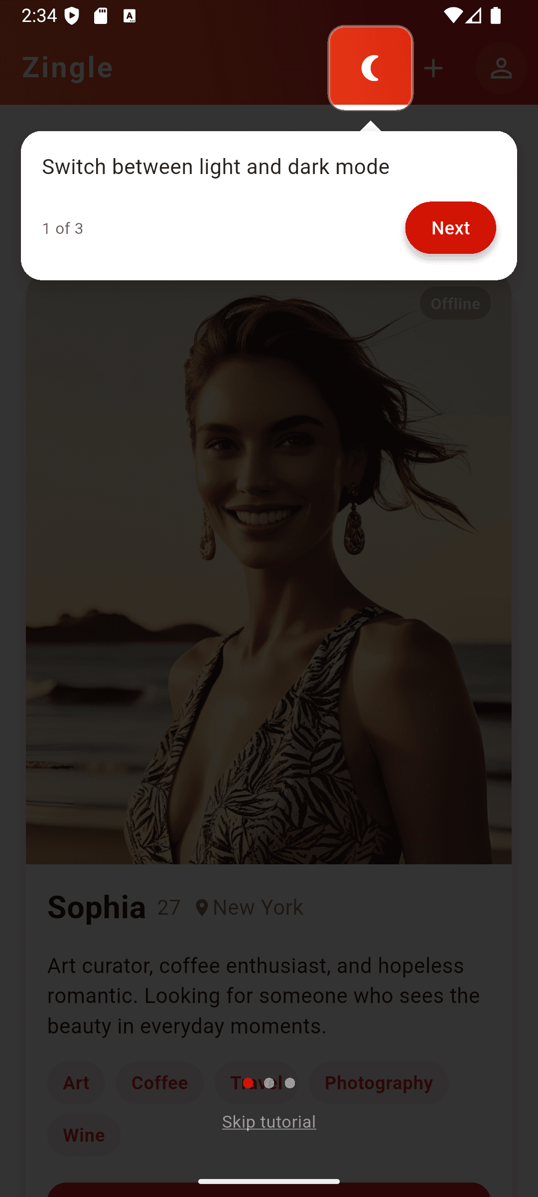 Zingle screenshot 2